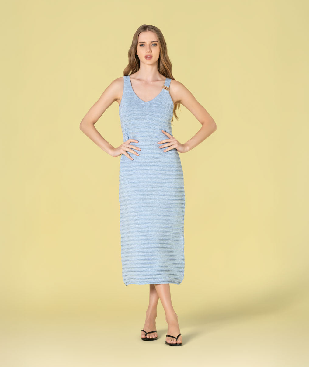 Vestido detalhe fivela 3507