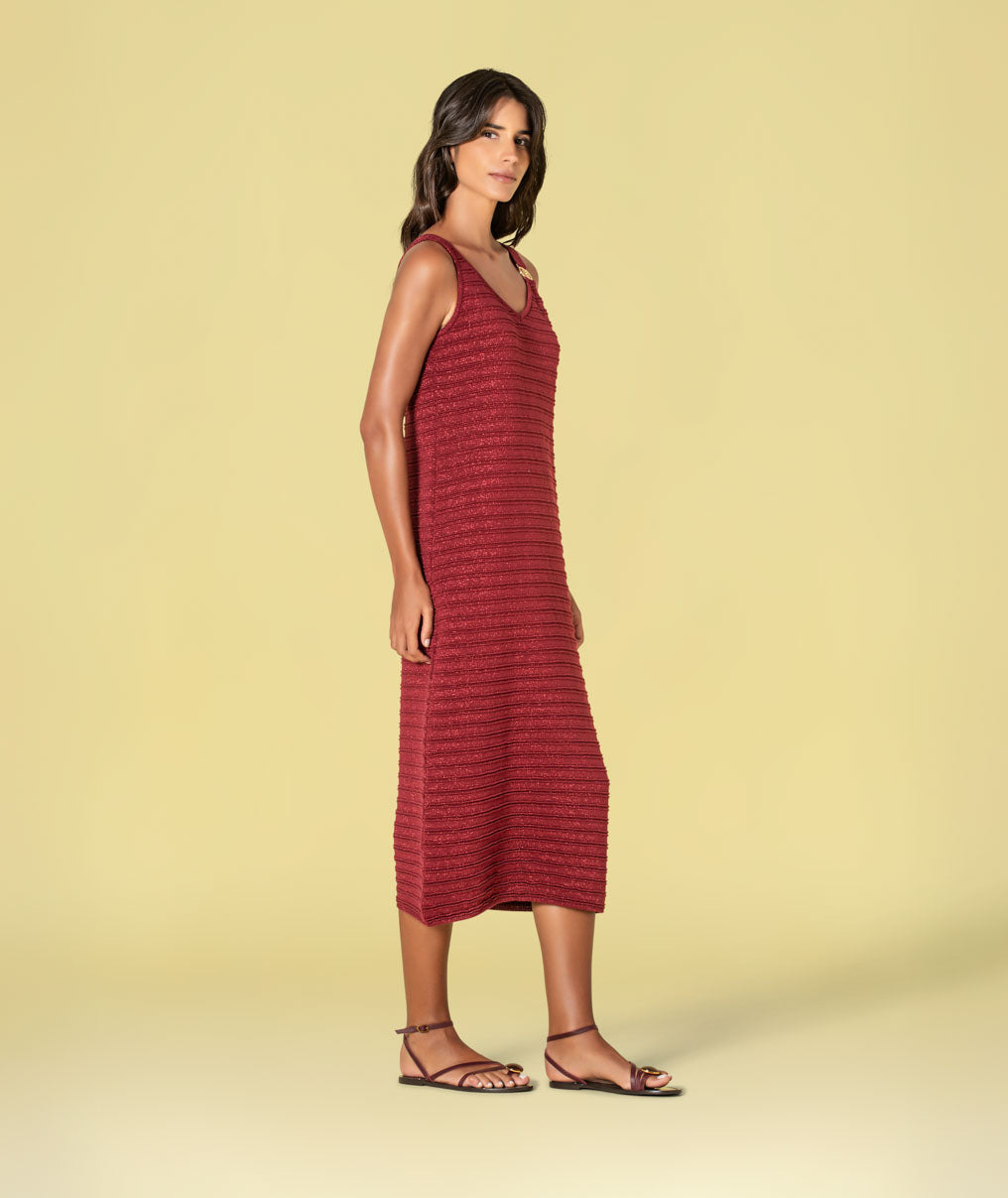 Vestido detalhe fivela 3507