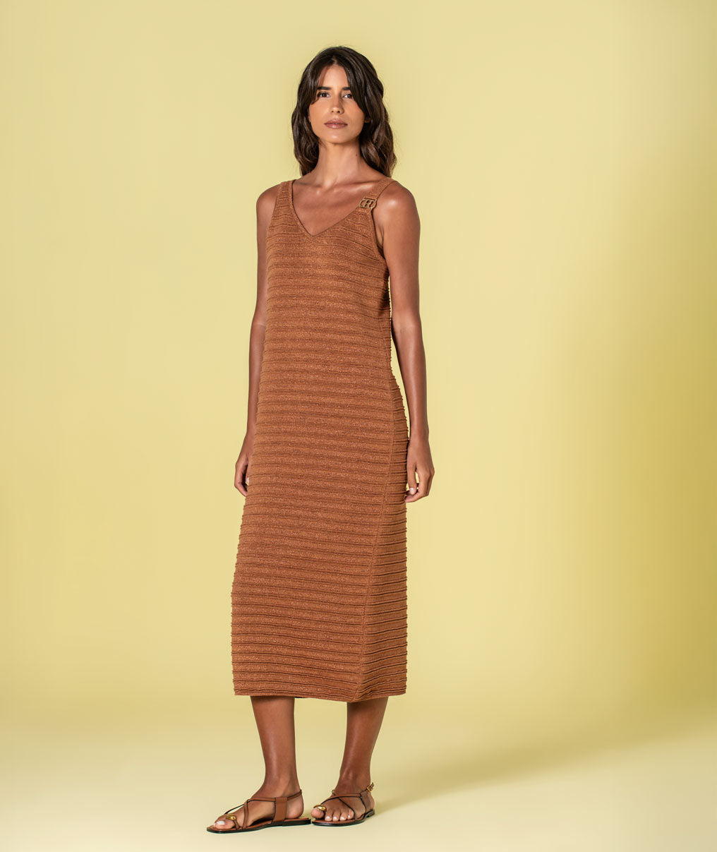 Vestido detalhe fivela 3507