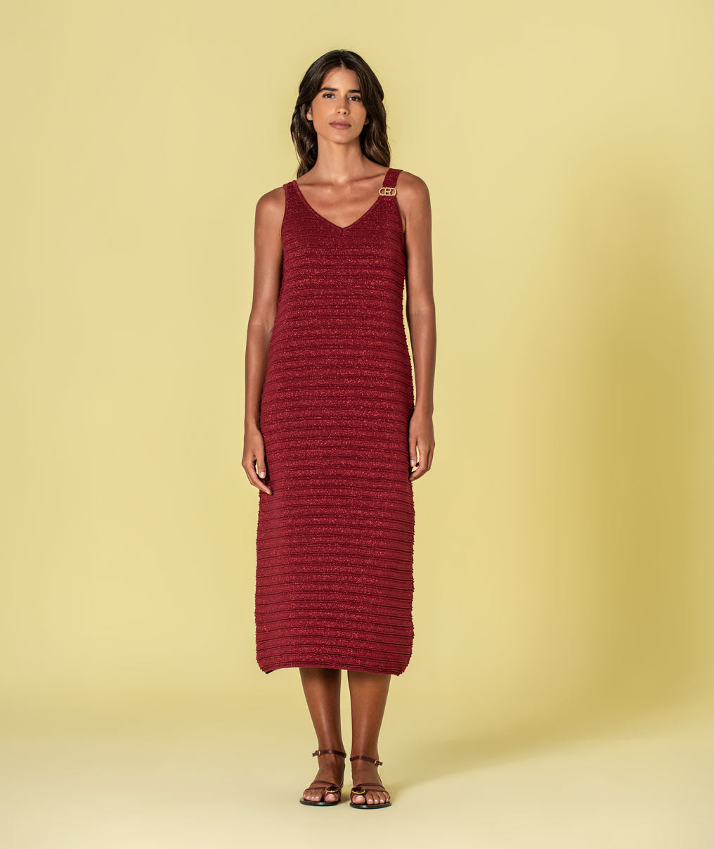 Vestido detalhe fivela 3507