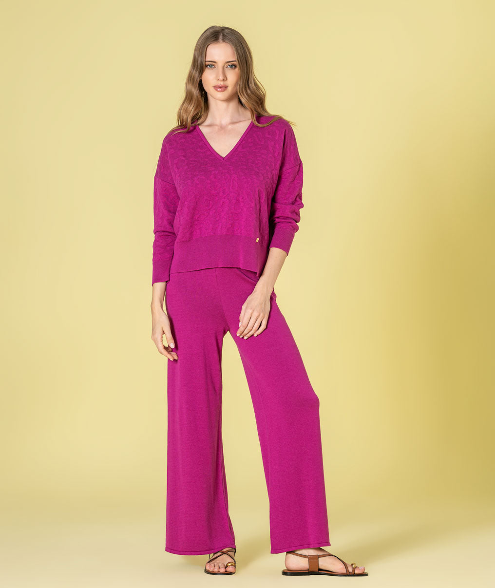 Camisola relevo animal print 3508