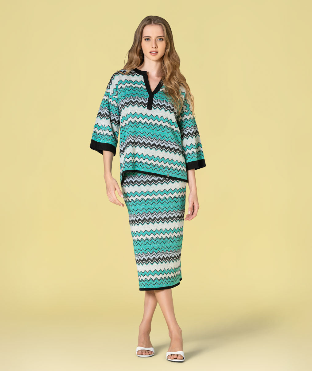 Saia zigzag brilho 3517