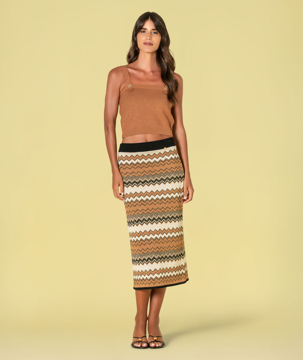 Saia zigzag brilho 3517