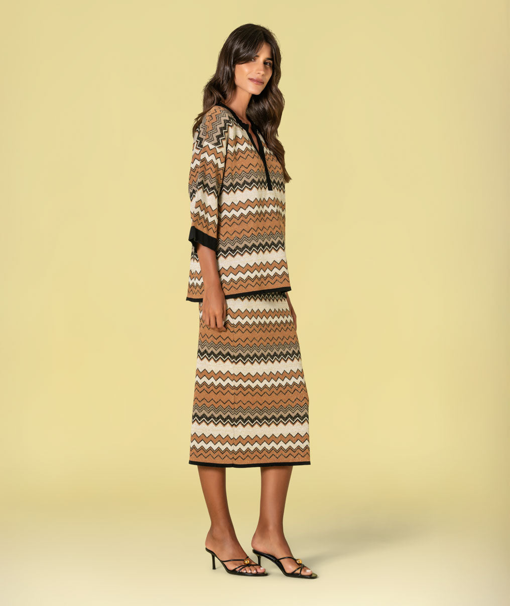 Saia zigzag brilho 3517