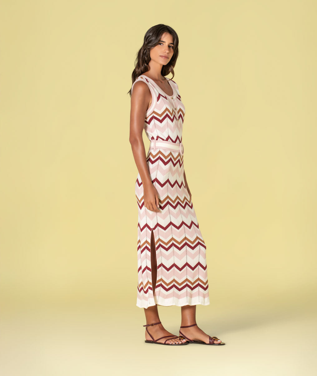 Vestido zigzag 3518