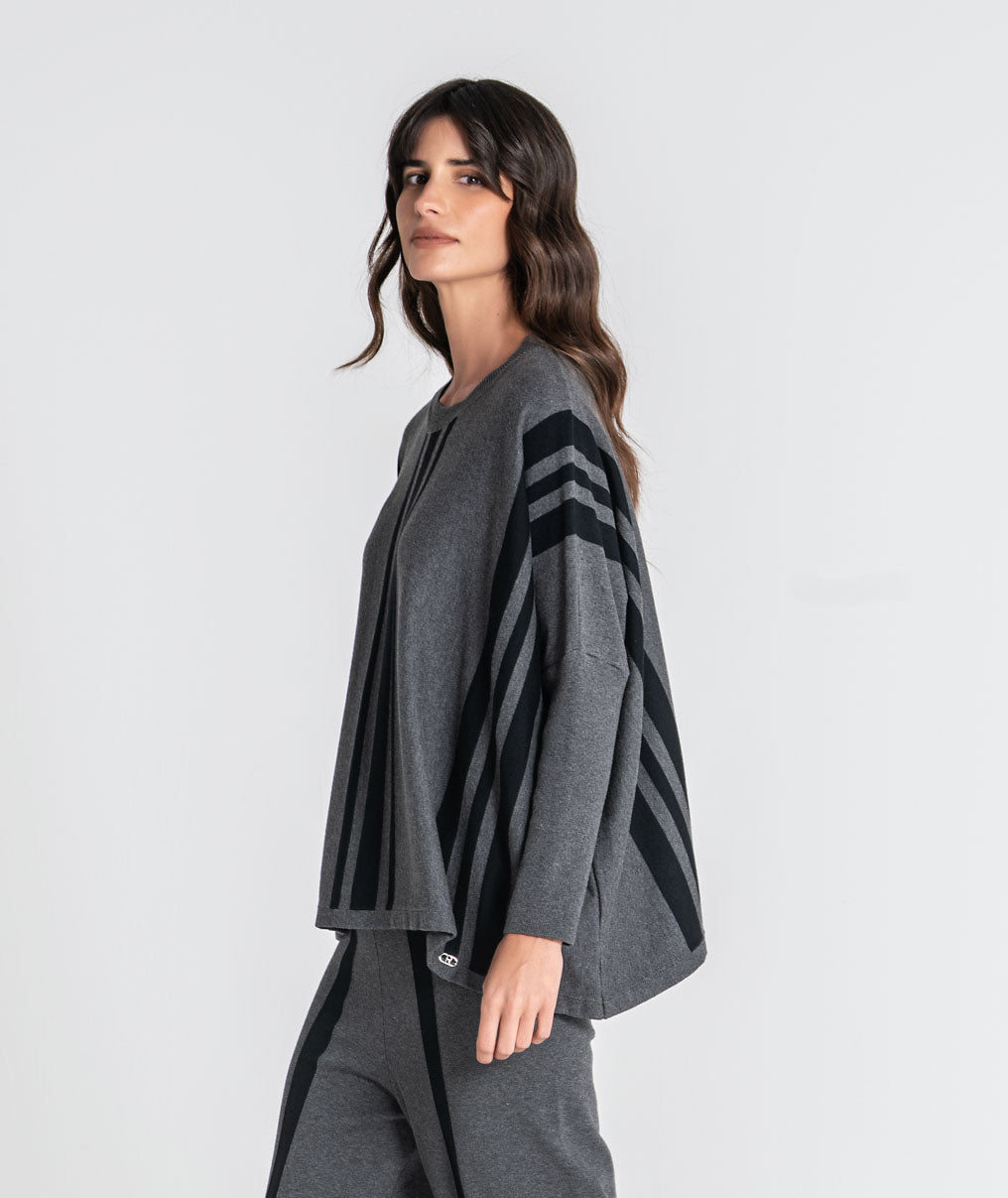 Oversize striped sweater 3548