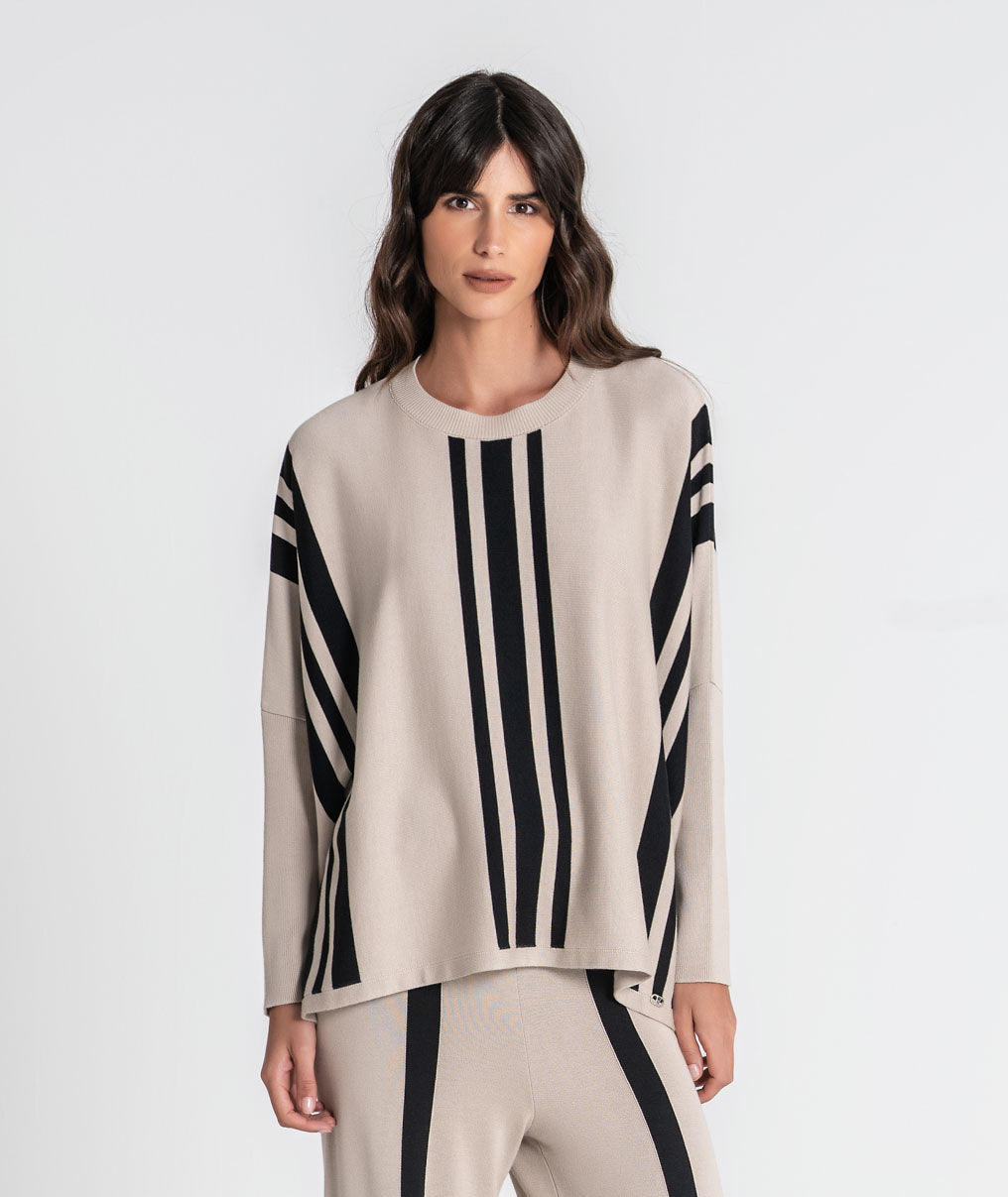 Oversize striped sweater 3548