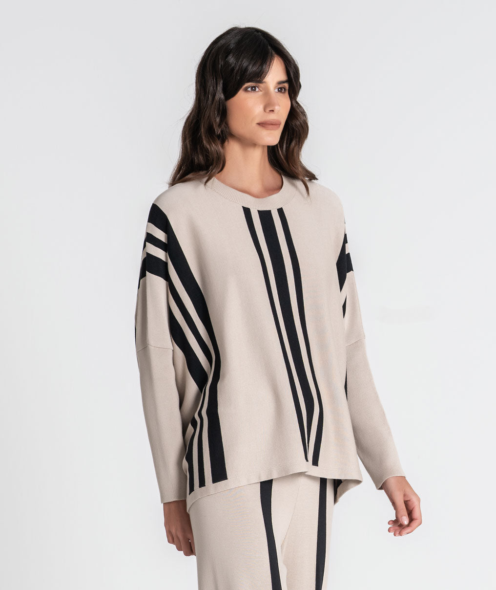 Oversize striped sweater 3548