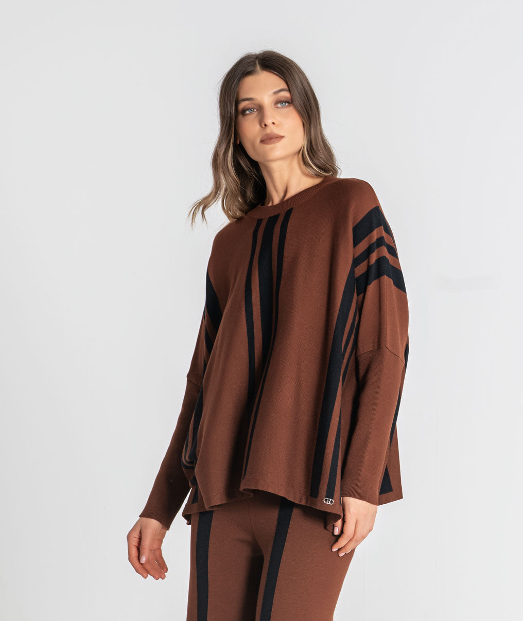 Oversize striped sweater 3548