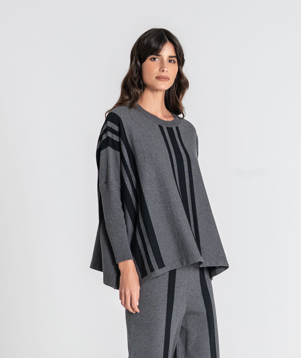 Oversize striped sweater 3548