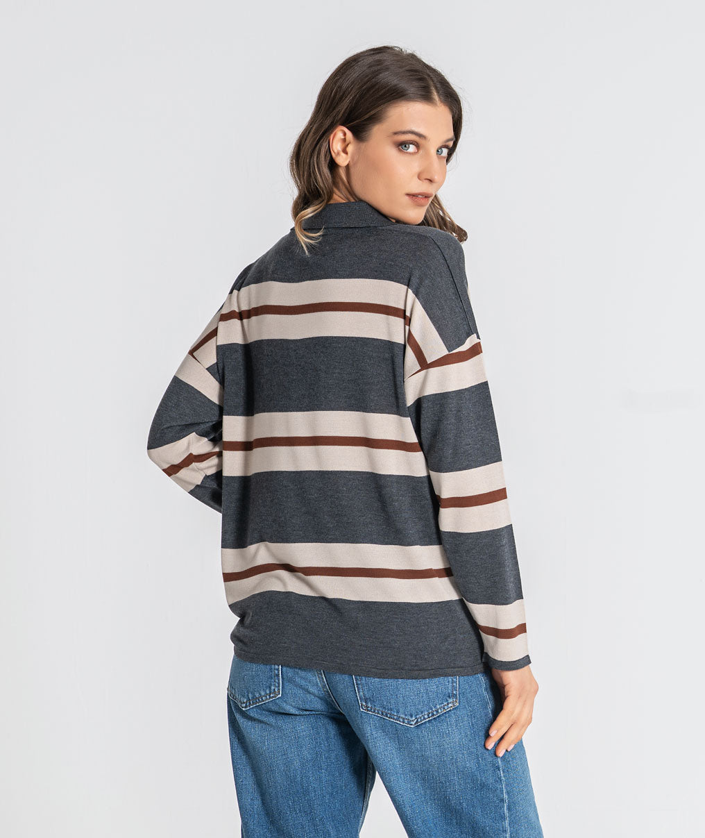 Striped polo shirt 3550