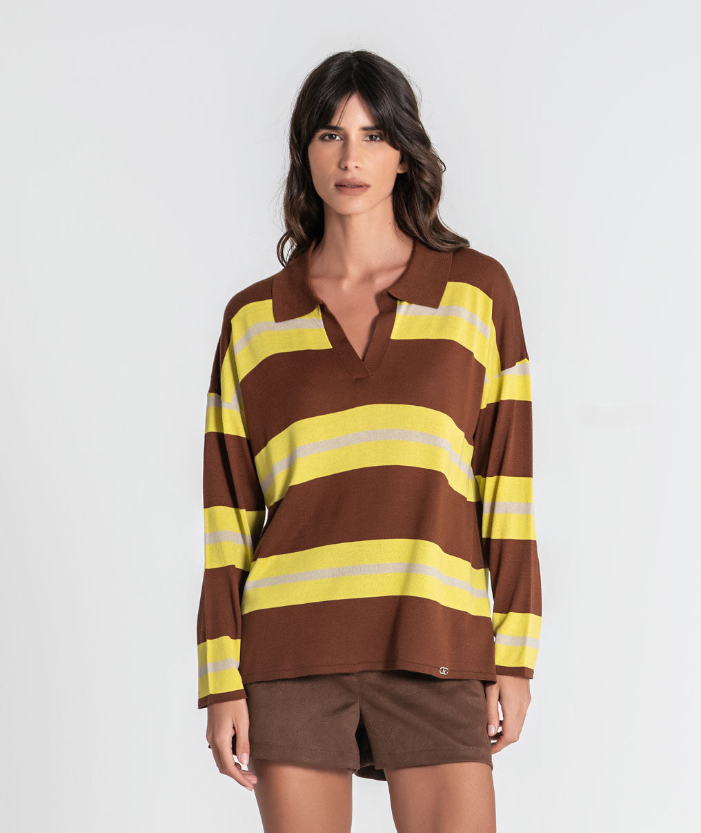 Striped polo shirt 3550
