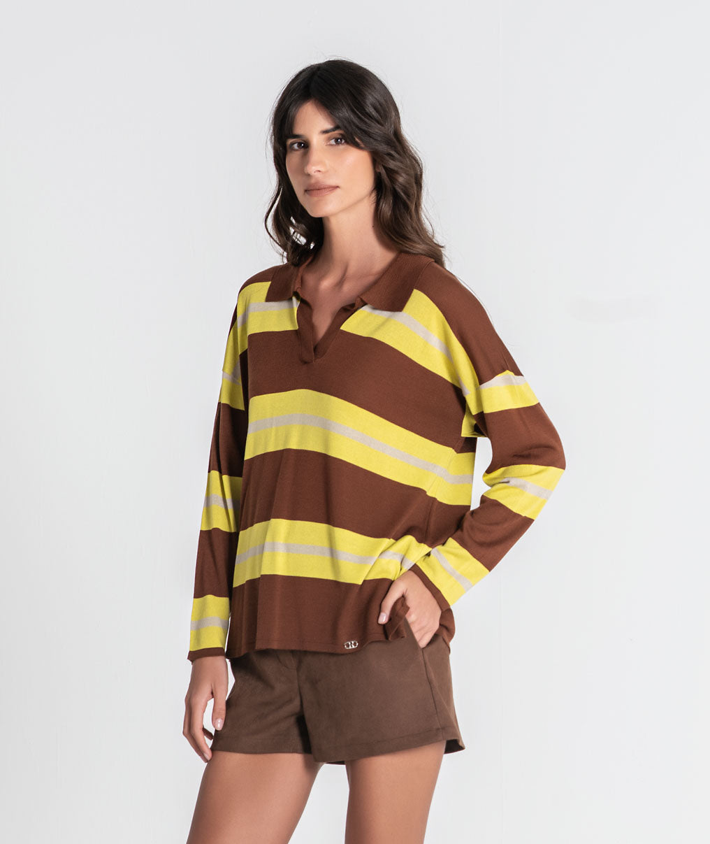 Striped polo shirt 3550