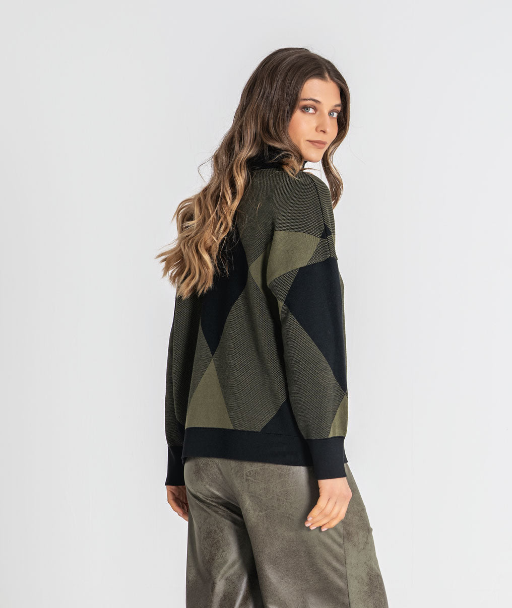 Diamond polo sweater 3558