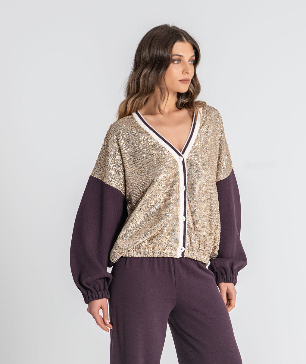 Casaco com lantejoulas 3562