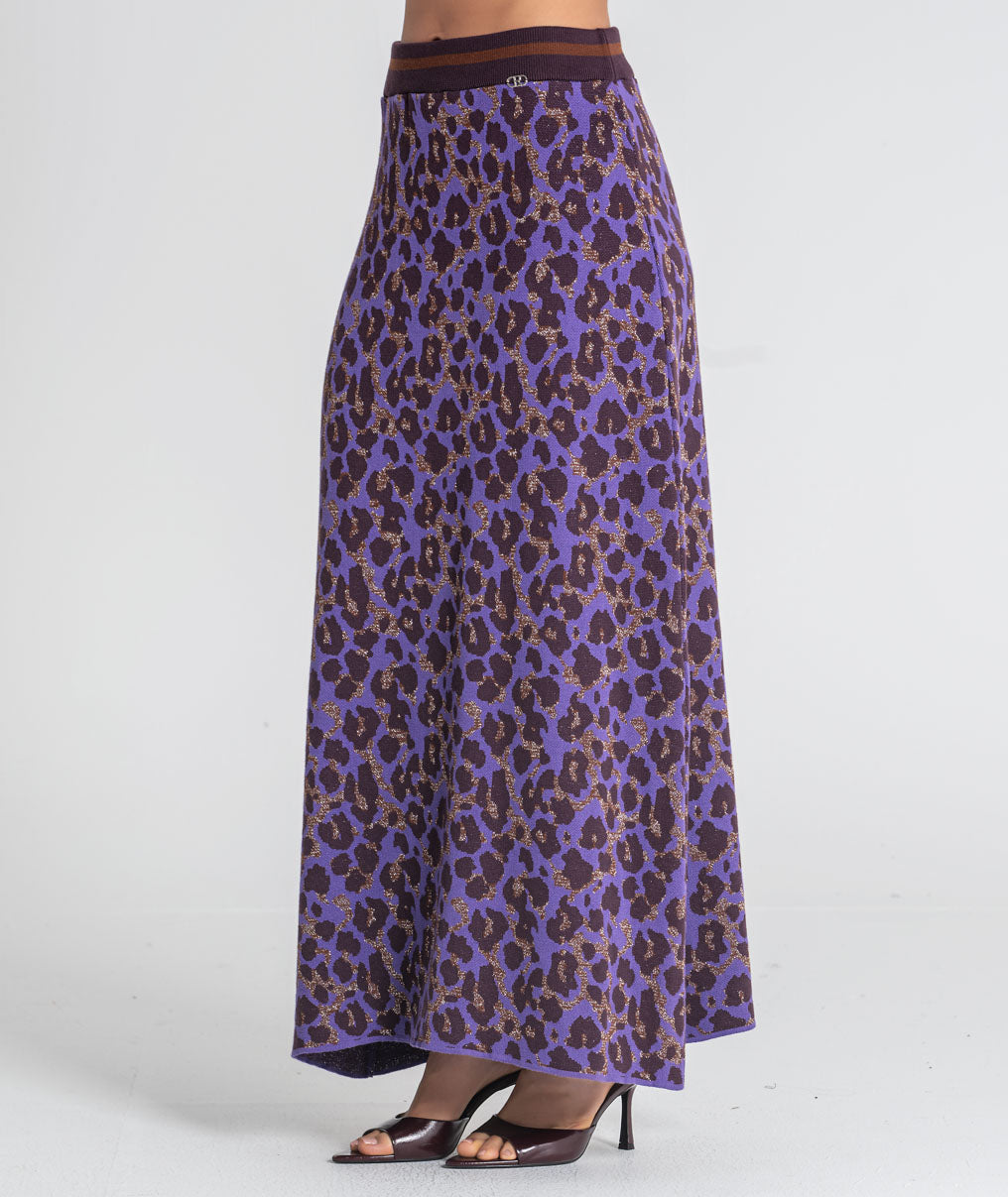 Long animal print skirt 3567