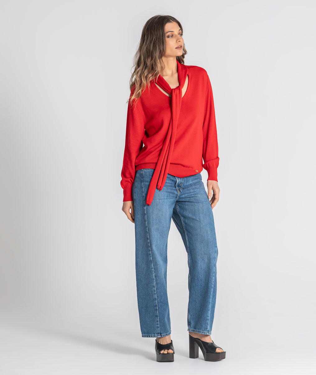 Top with bow 3569