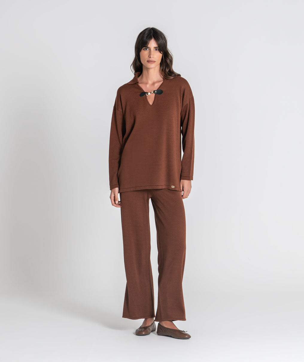 Sweater with buckle 3572