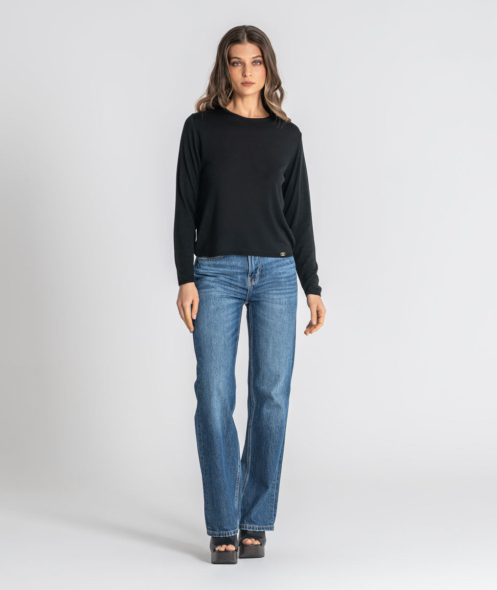 Round neck sweater 3590
