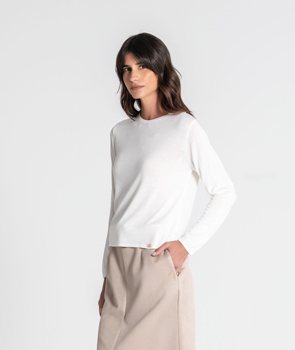 Round neck sweater 3590