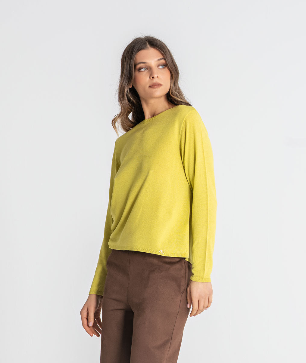 Round neck sweater 3590