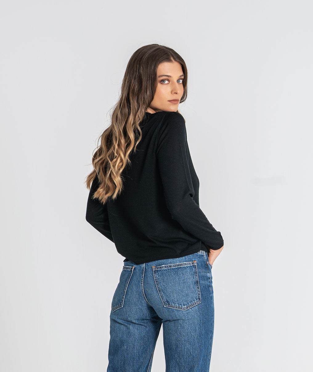 Round neck sweater 3590