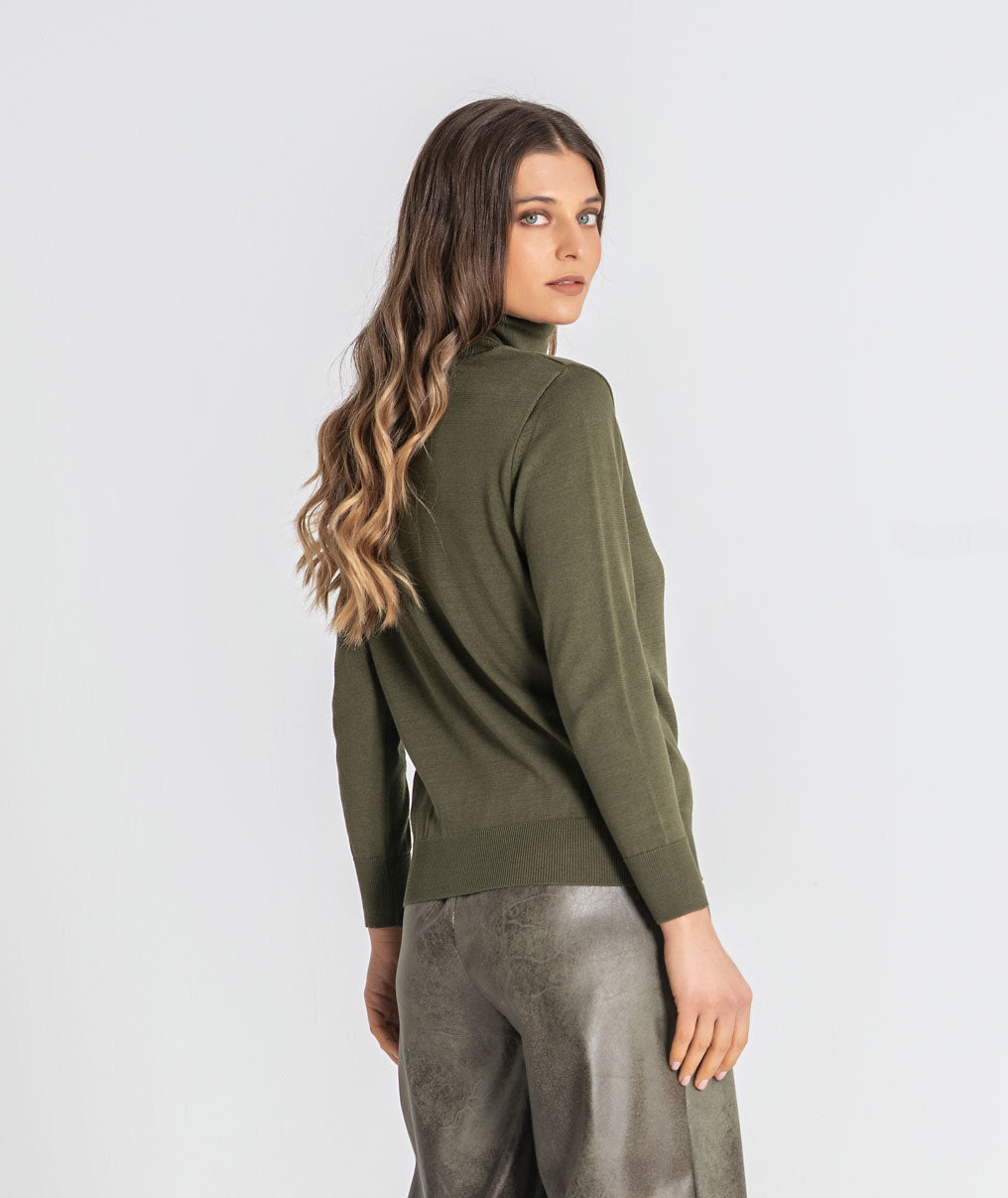 Basic high neck t-shirt 3595