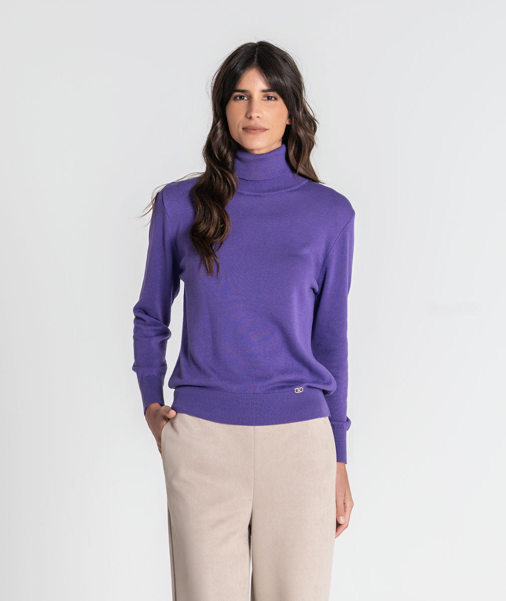 Basic high neck t-shirt 3595