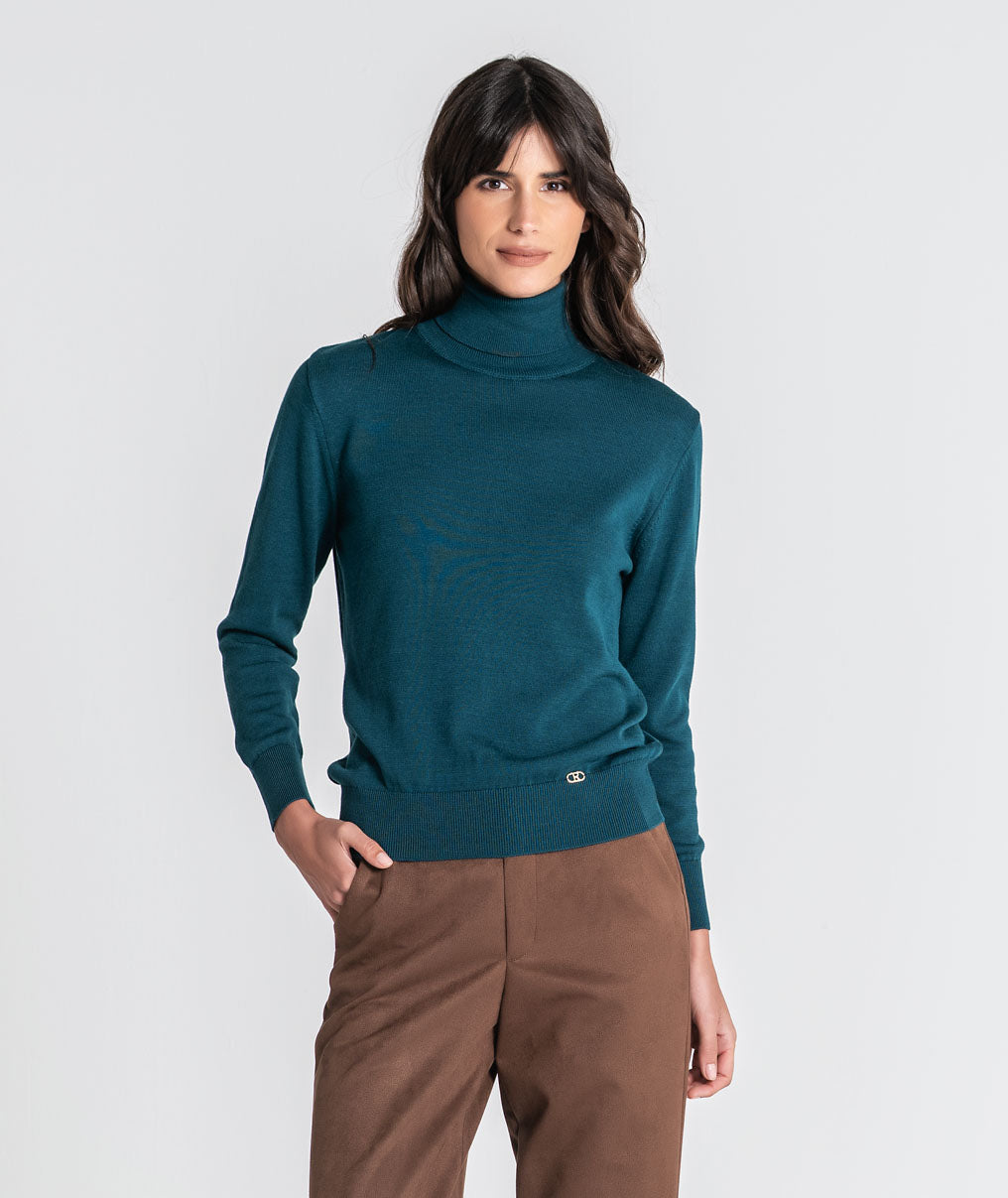 Basic high neck t-shirt 3595