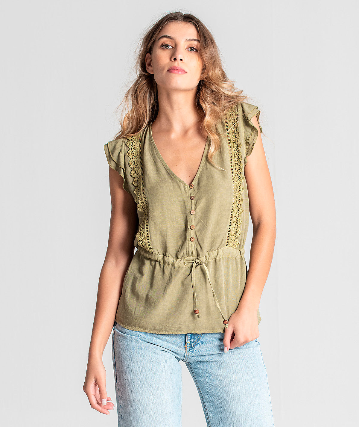 Blusa com botões na frente 6045