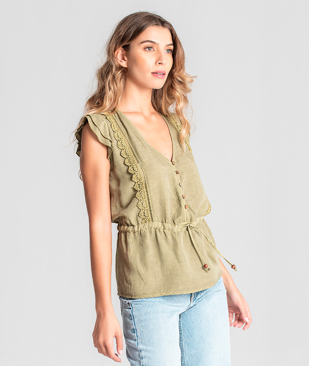 Blusa com botões na frente 6045