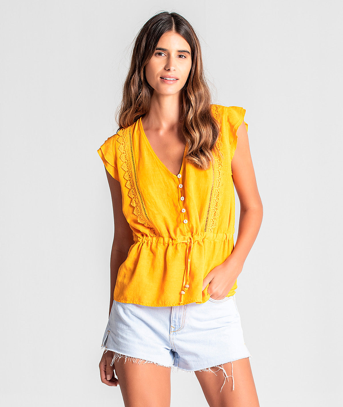 Blusa com botões na frente 6045