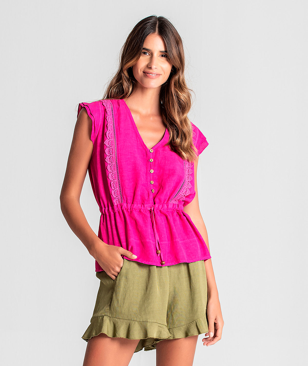 Blusa com botões na frente 6045