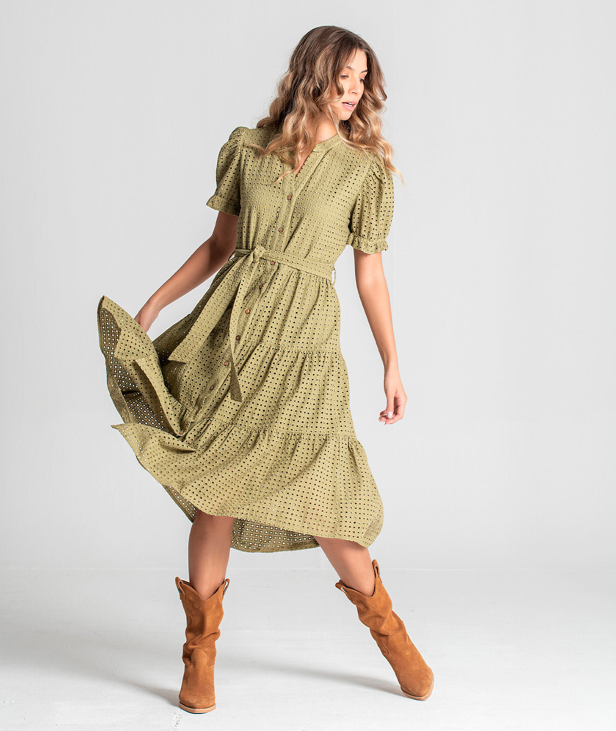 Vestido bordado inglês 6047