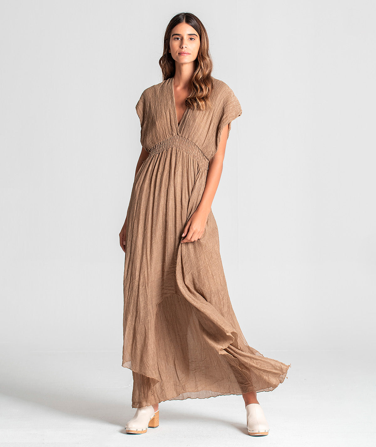 Vestido decote em V assimétrico 6065