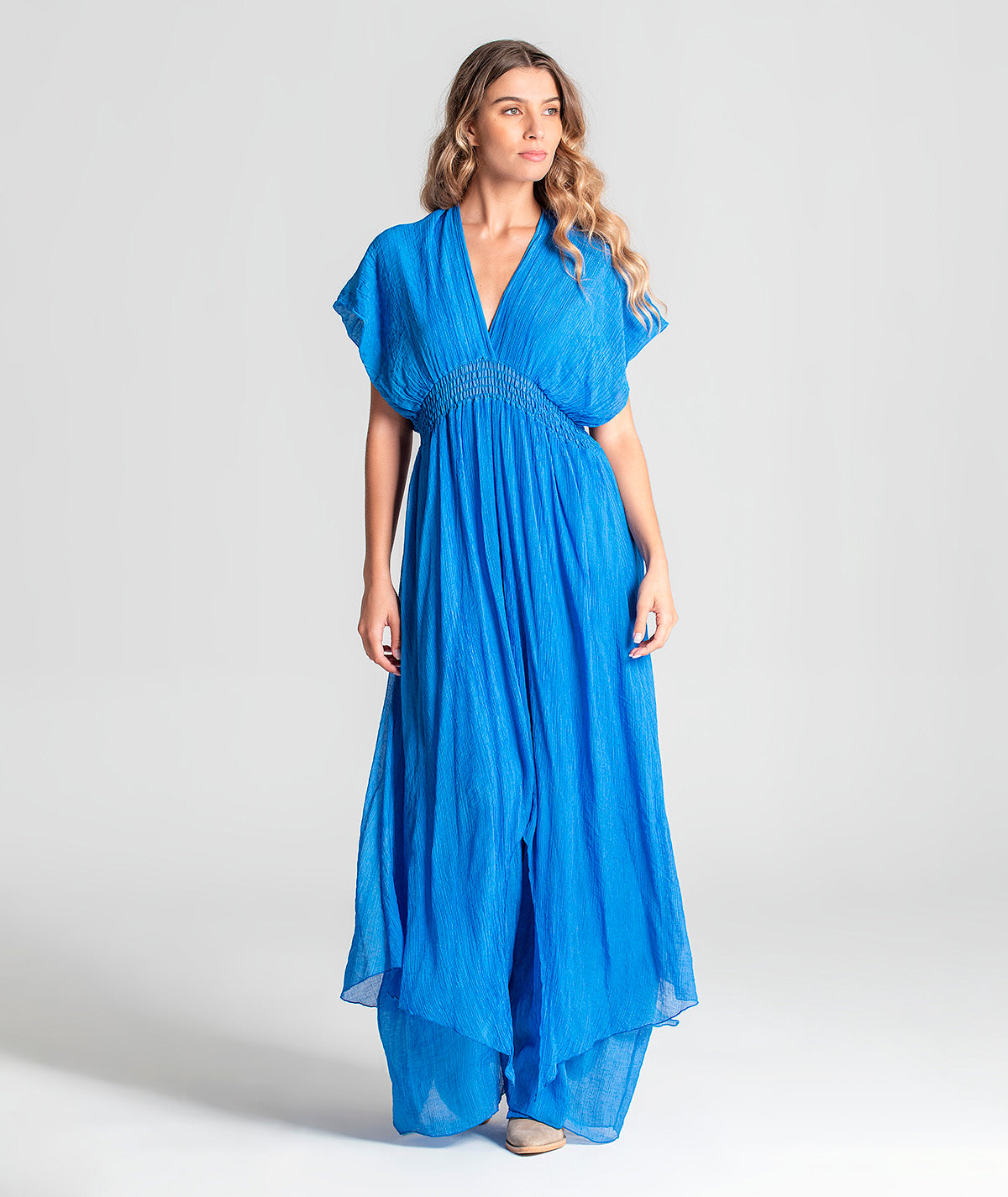 Vestido decote em V assimétrico 6065