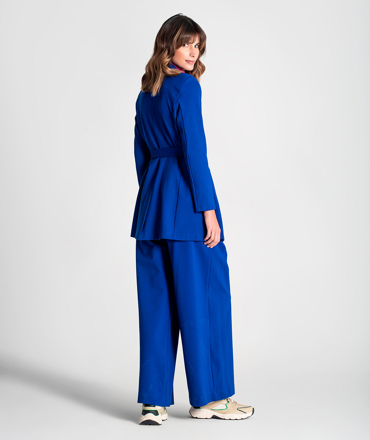 Blazer com bolsos e cinto 6103