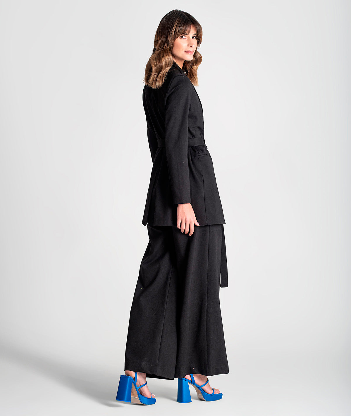 Blazer com bolsos e cinto 6103