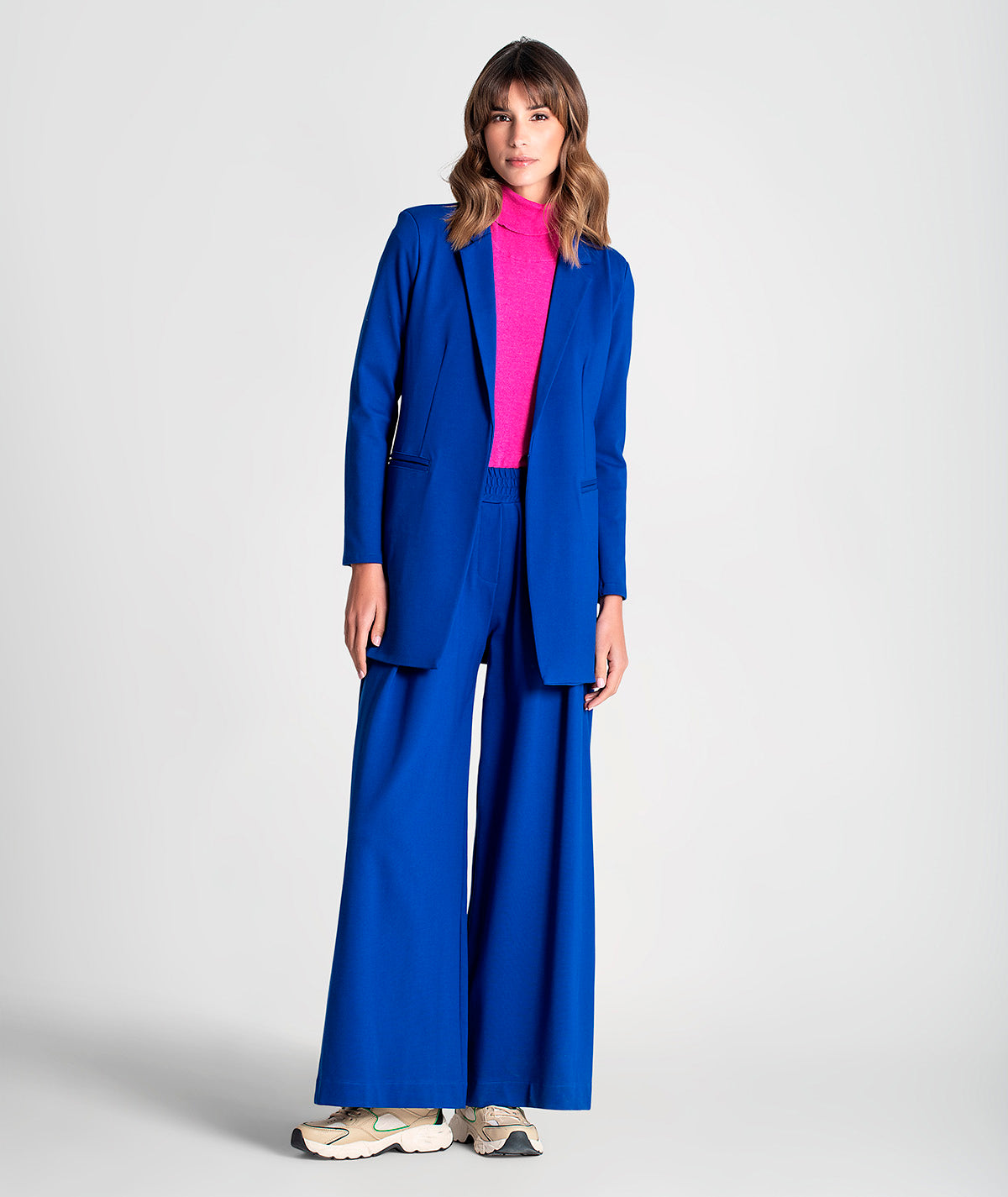 Blazer com bolsos e cinto 6103