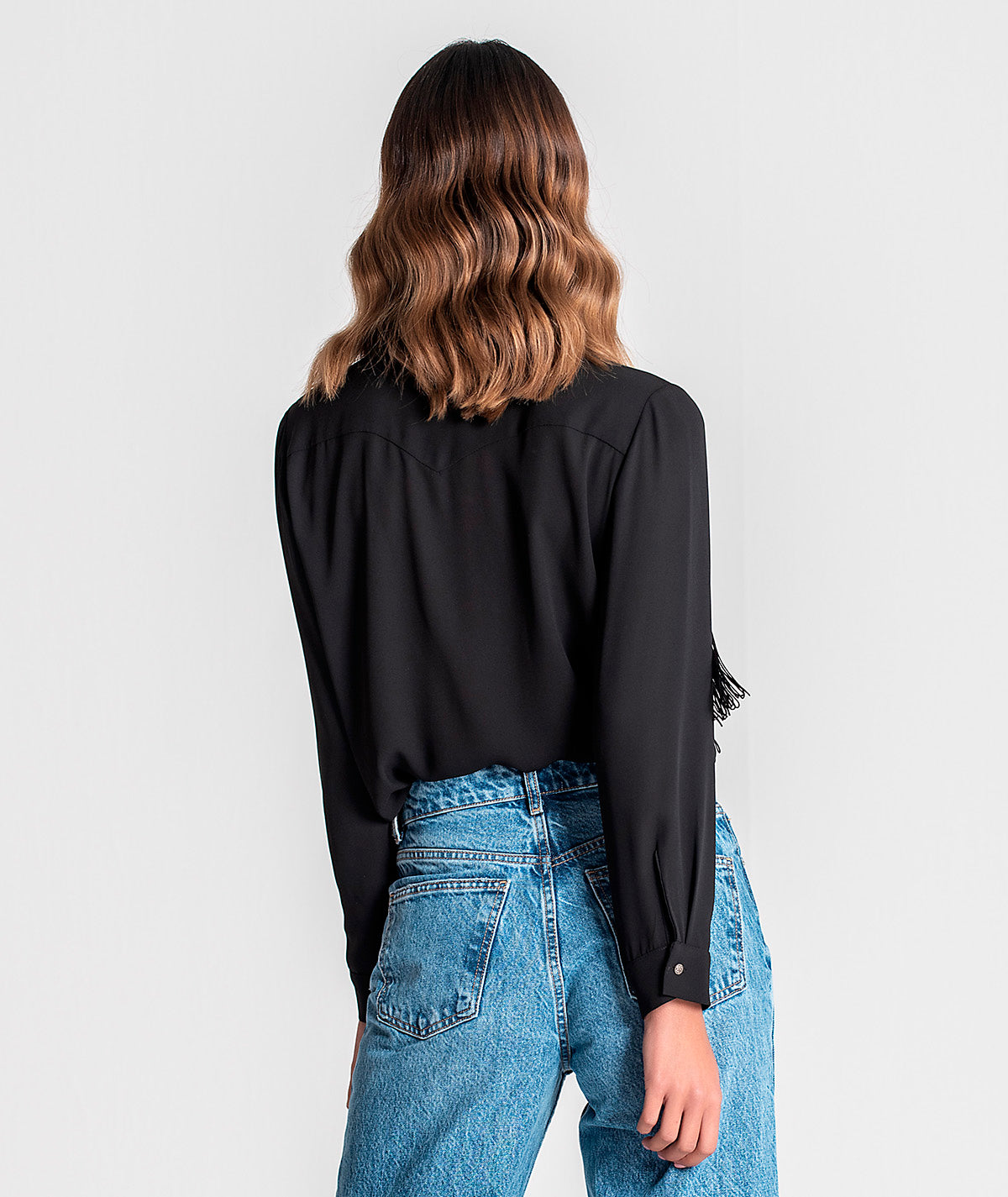 Blusa com franjas na frente 6107