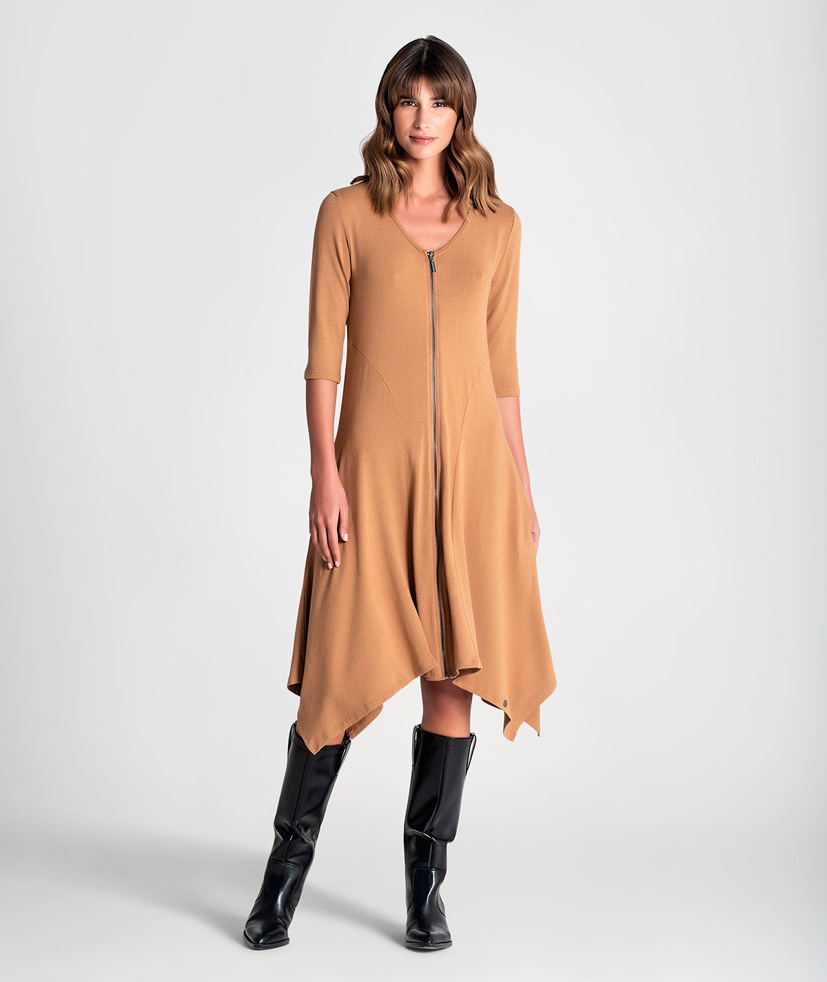 Vestido com fecho na frente 6131