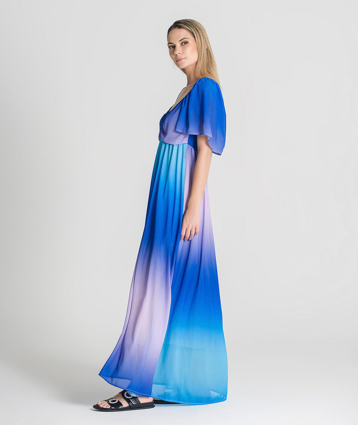 Vestido comprido deep dye 6177