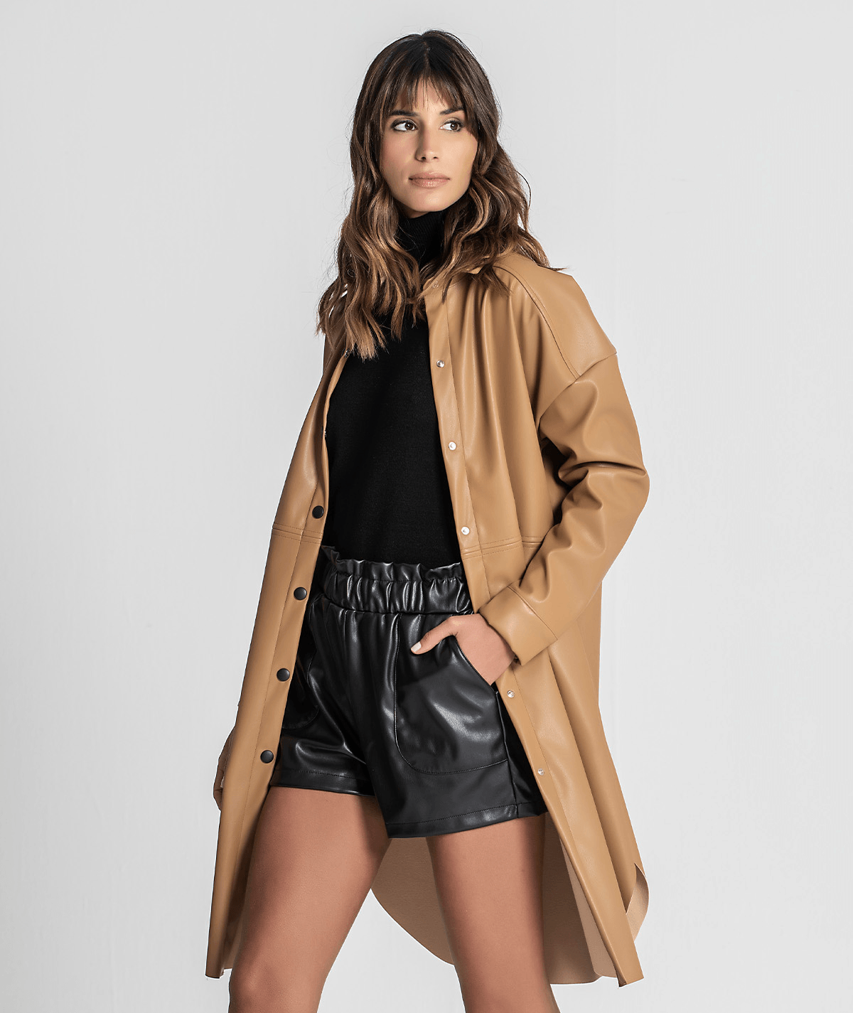 Vestido camiseiro com molas 6209