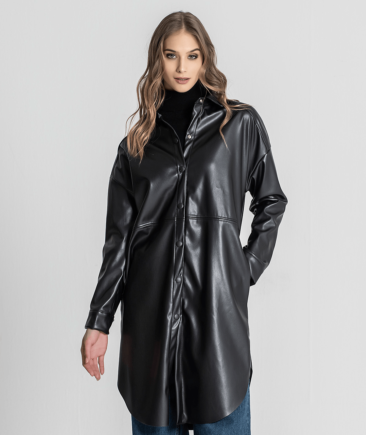 Vestido camiseiro com molas 6209