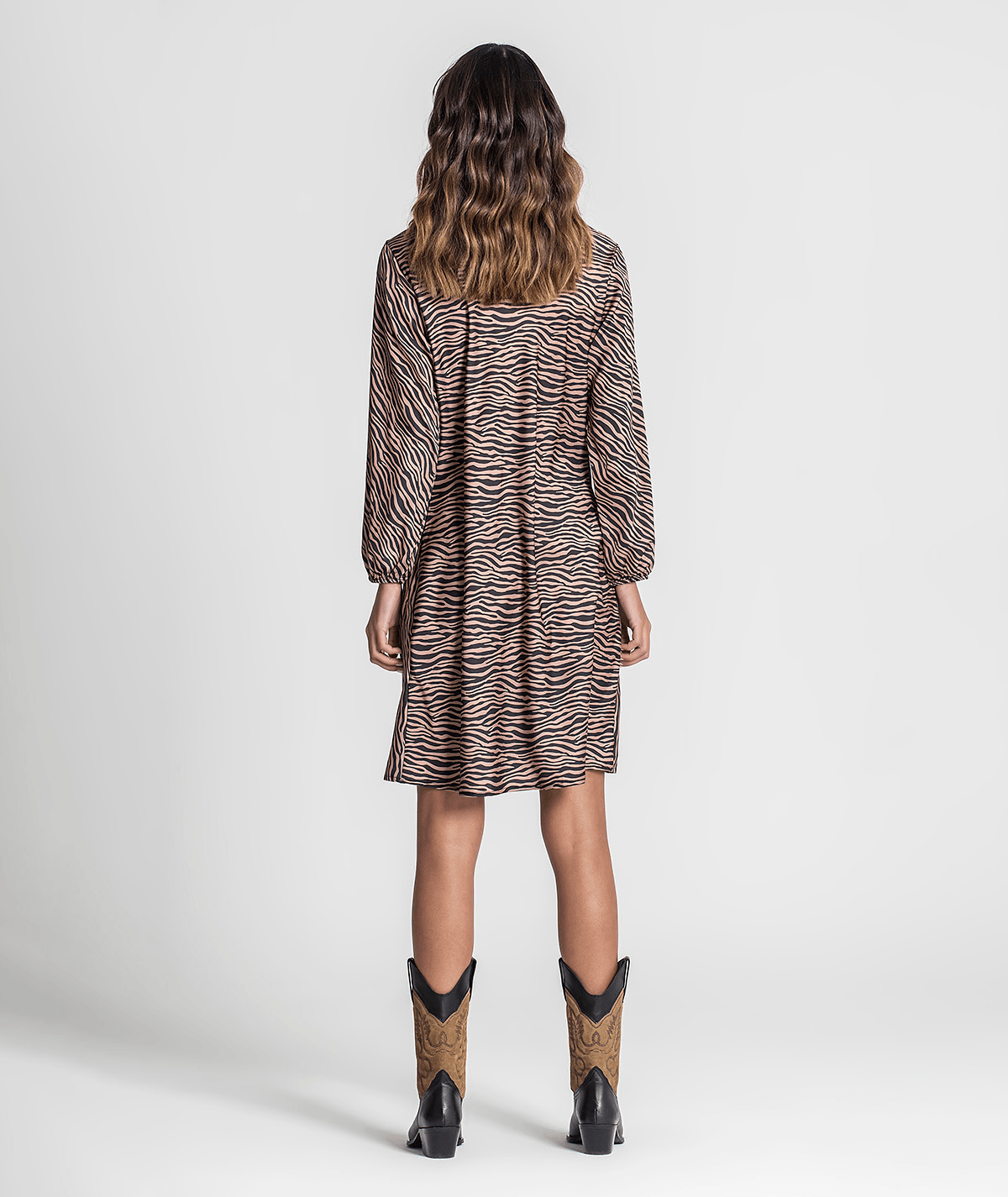 Vestido animal print 6212