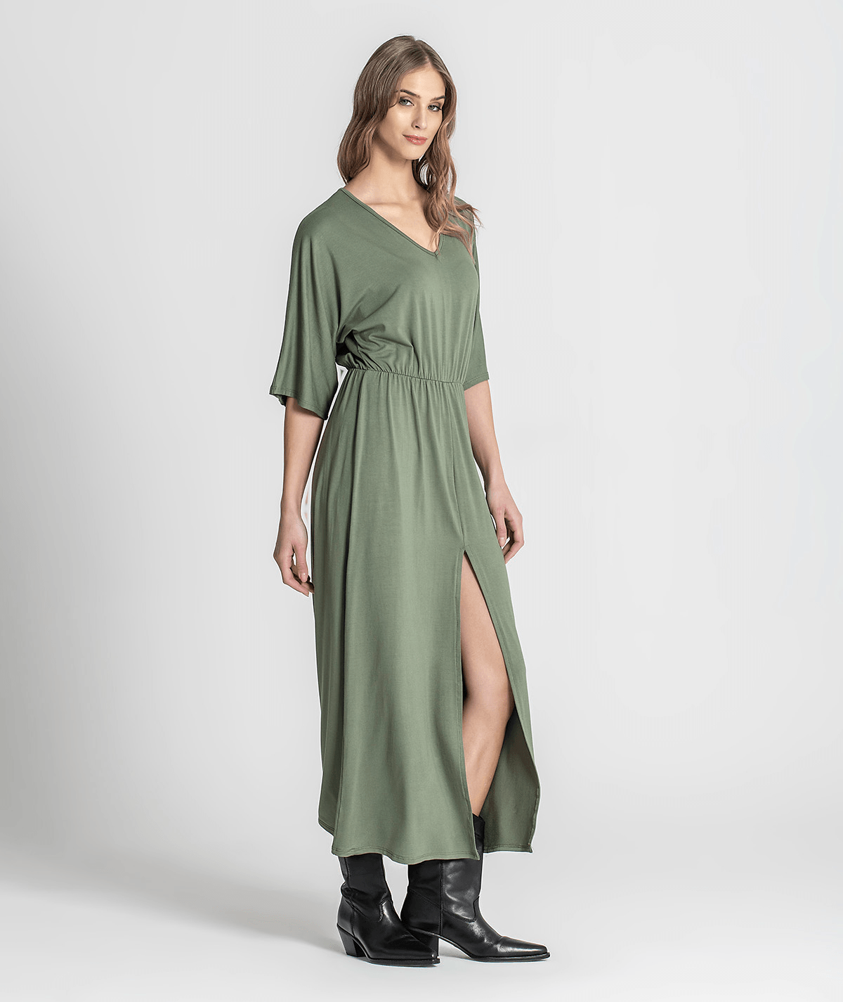 Vestido com atilho nas costas 6218