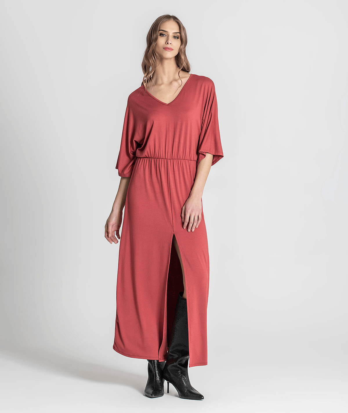 Vestido com atilho nas costas 6218