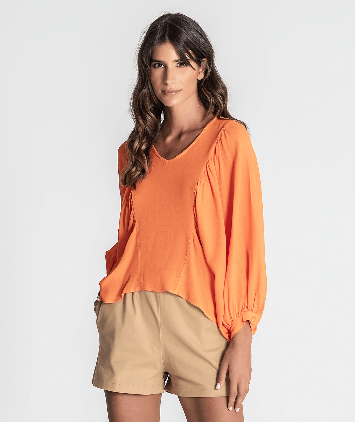 Blusa com franzido na frente 6223