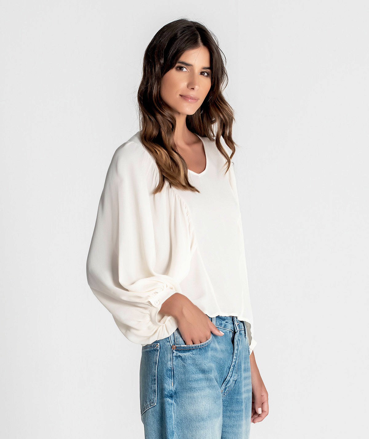 Blusa com franzido na frente 6223