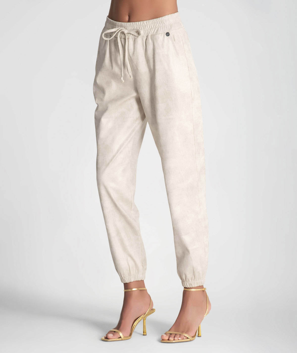 Calças jogger com cordão ajustável 6231